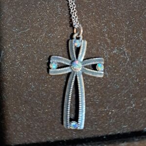 Vintage Copper Cross Necklace